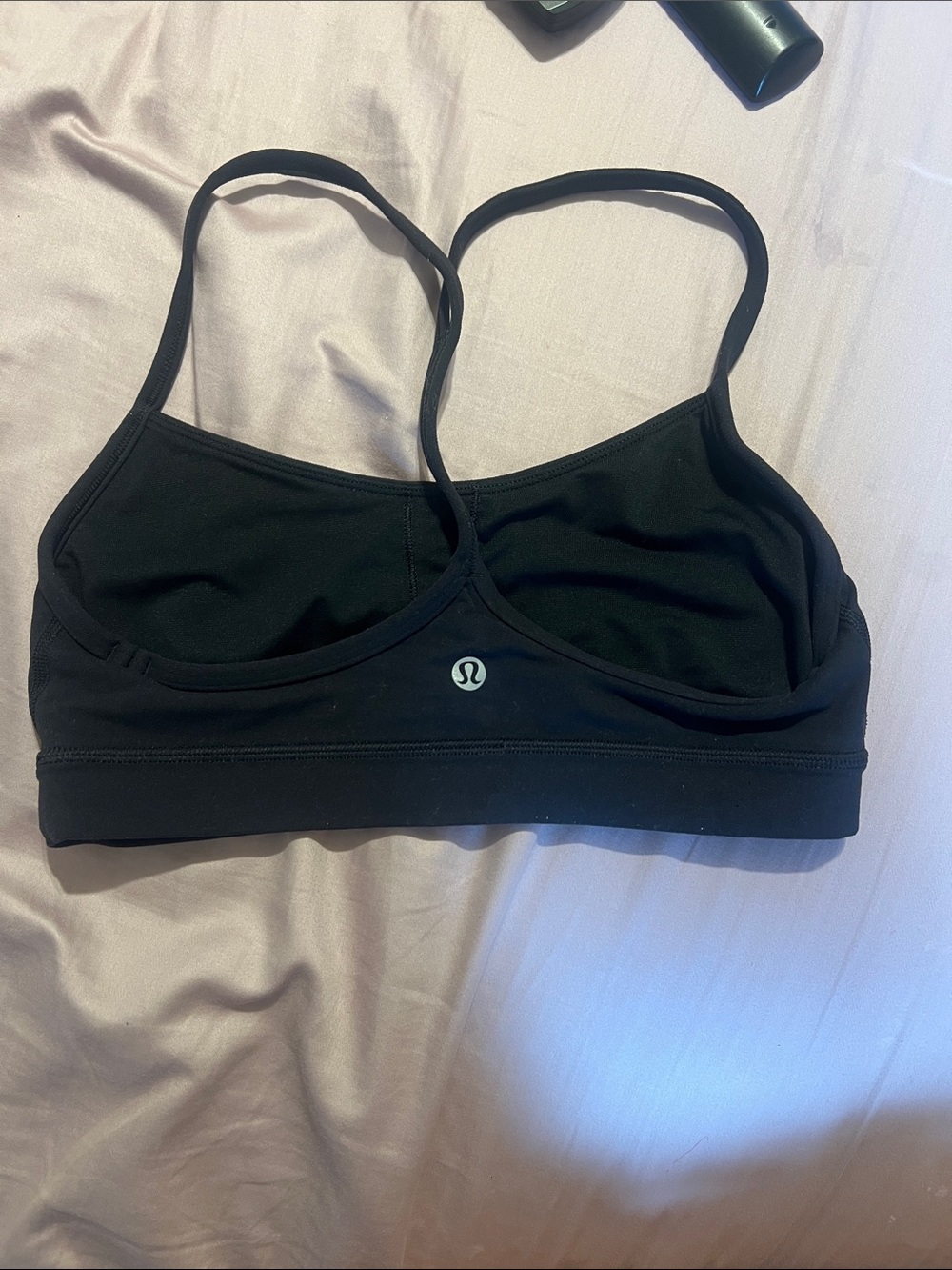 lululemon athletica Black Double-Strap Light Support Sports Bra